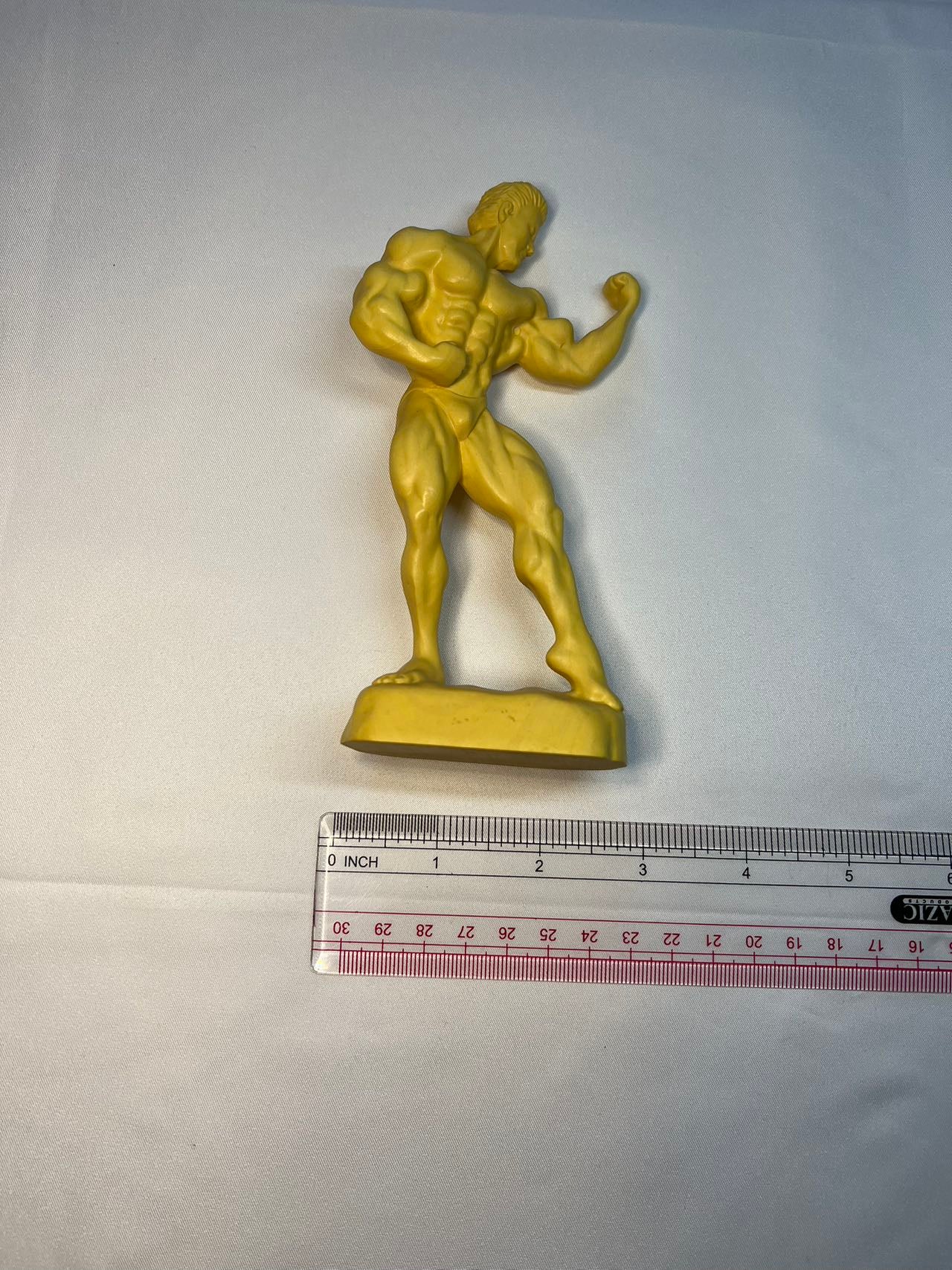 Lamagiclife Artisan Crafted Muscular Gentleman Sculpture in Pure Handcrafted Yellow Boxwood