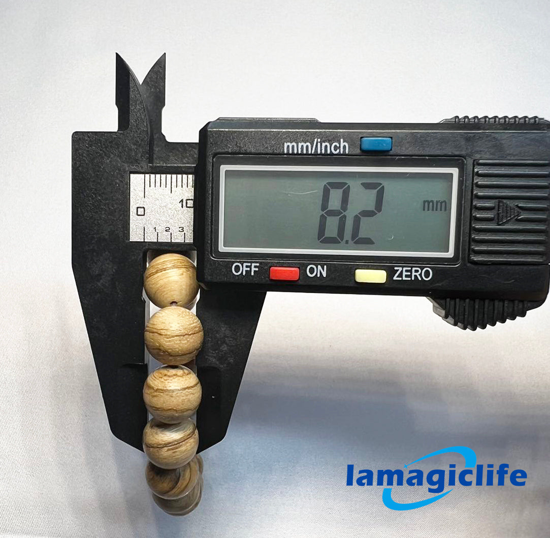 Lamagiclife Artisan Crafted 19-Bead Hainan Agarwood Prayer Bracelet