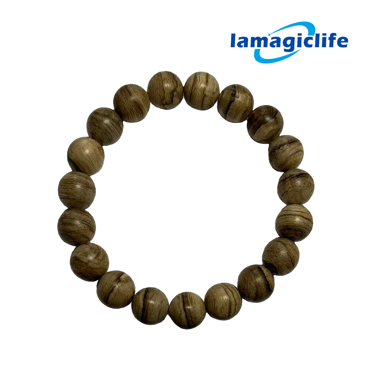Lamagiclife Artisan Crafted 19-Bead Hainan Agarwood Prayer Bracelet