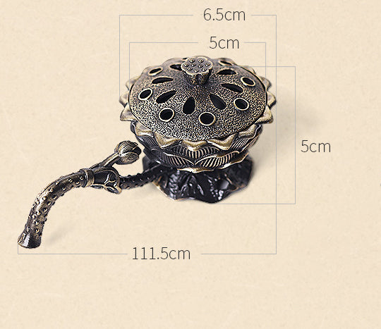 Lamagiclife Antique Bronze Hand Warmer Exquisite Aromatherapy Decor and Incense Burner